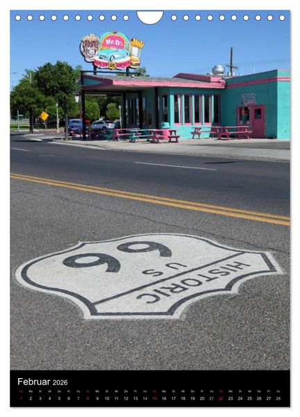 Produktbild: Route 66 (Wandkalender 2026 DIN A4 hoch), CALVENDO Monatskalender