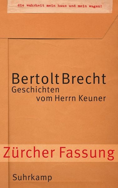 Geschichten vom Herrn Keuner, Taschenbuch von Bertolt Brecht, Suhrkamp, 9783518416600