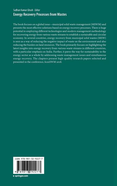 Produktbild: Energy Recovery Processes from Wastes