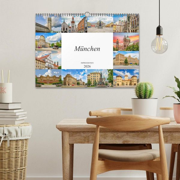 Produktbild: M&uuml;nchen Impressionen (Wandkalender 2026 DIN A3 quer), CALVENDO Monatskalender