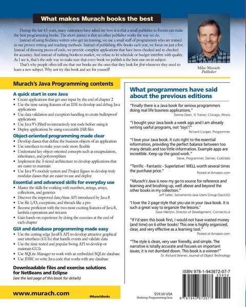 Produktbild: Murach's Java Programming