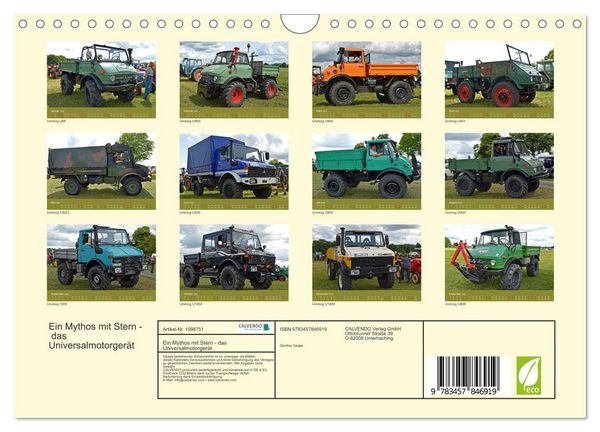 Produktbild: Ein Mythos mit Stern - das Universalmotorger&auml;t (Wandkalender 2026 DIN A4 quer), CALVENDO Monatskalender