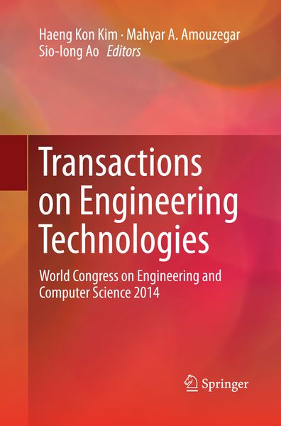 Produktbild: Transactions on Engineering Technologies