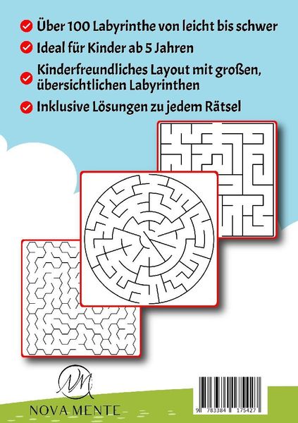 Produktbild: Labyrinthe f&uuml;r Kinder ab 5 Jahren - Band 25