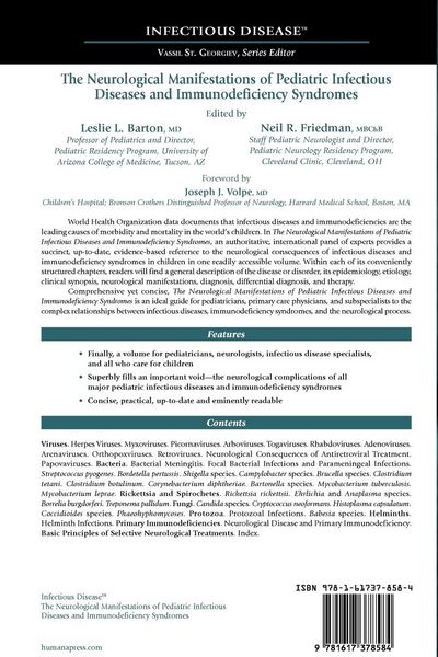 Produktbild: The Neurological Manifestations of Pediatric Infectious Diseases and Immunodeficiency Syndromes