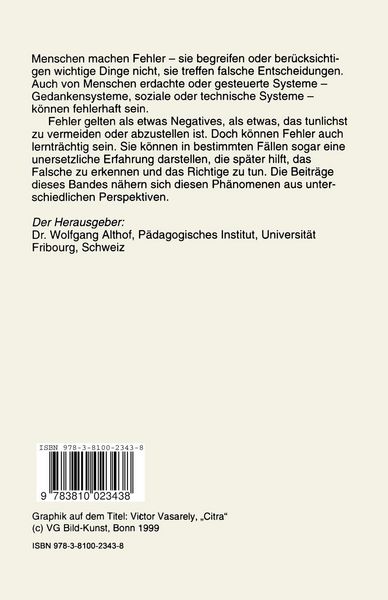 Produktbild: Fehlerwelten