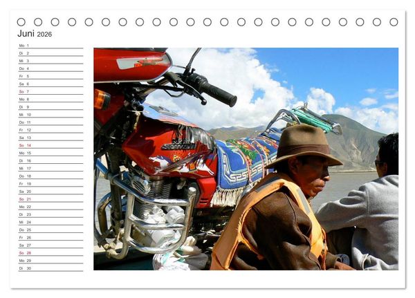 Produktbild: Tibet - Begegnungen (Tischkalender 2026 DIN A5 quer), CALVENDO Monatskalender