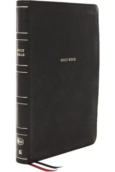 Nkjv, Thinline Reference Bible, Leathersoft, Black, Red Letter Edition, Comfort Print, Gebundene Ausgabe von Thomas Nelson, Harper Collins (US),