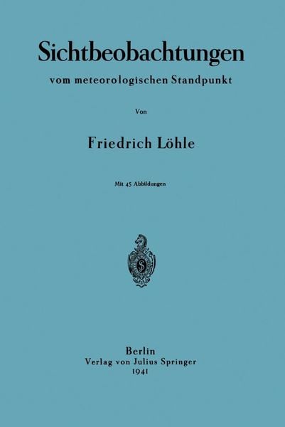 Produktbild: Sichtbeobachtungen vom meterologischen Standpunkt