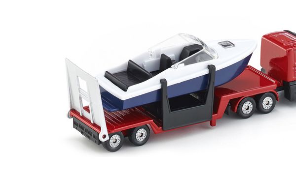 Produktbild: Siku 1613 Tieflader mit Boot