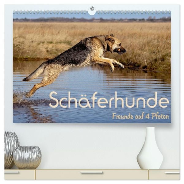 Schäferhunde - Freunde auf 4 Pfoten (hochwertiger Premium Wandkalender 2026 DIN A2 quer), Kunstdruck in Hochglanz