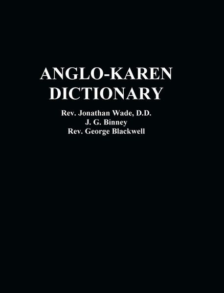 Produktbild: Anglo-Karen Dictionary
