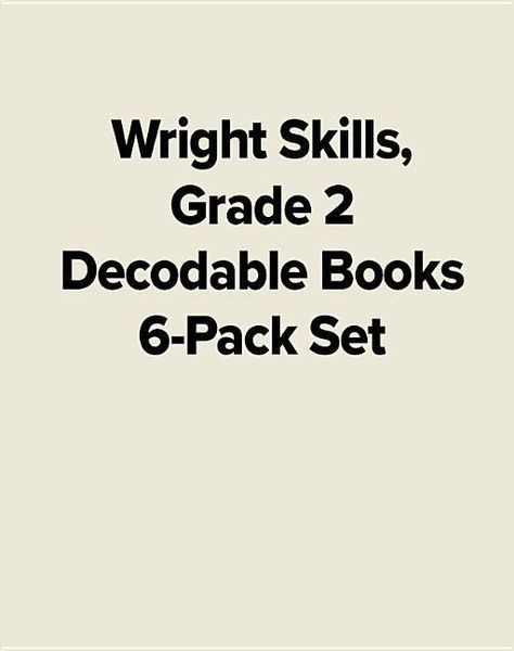 Produktbild: Wright Skills, Grade 2 Decodable Books 6-Pack Set