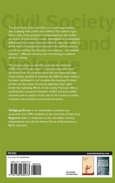 Produktbild: Civil Society, Conflict and Violence