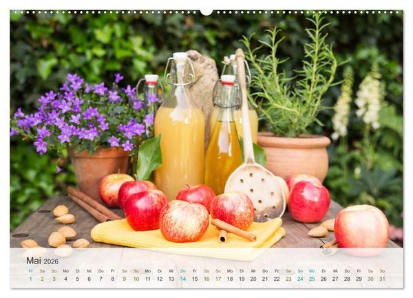 Produktbild: ApfelZEIT - Nat&uuml;rlich k&ouml;stlich (hochwertiger Premium Wandkalender 2026 DIN A2 quer), Kunstdruck in Hochglanz