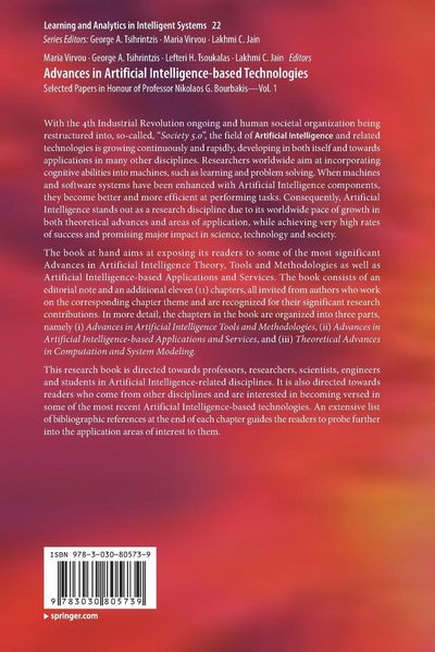Produktbild: Advances in Artificial Intelligence-based Technologies