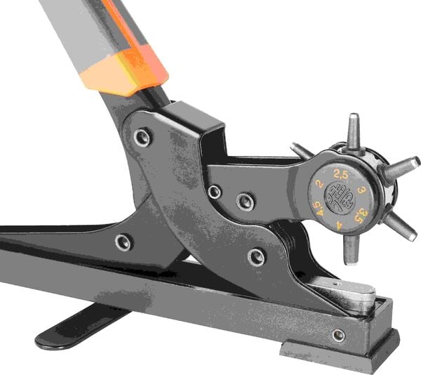 Produktbild: PEBARO 266 - Revolverlochzange Standmodell, 250 mm, Lochdurchmesser 2-2,5-3-3,5-4-4,5 mm
