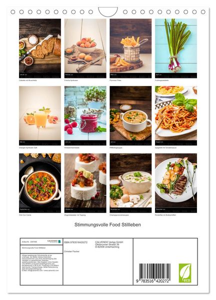 Produktbild: Stimmungsvolle Food Stillleben (Wandkalender 2026 DIN A4 hoch), CALVENDO Monatskalender
