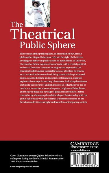Produktbild: The Theatrical Public Sphere