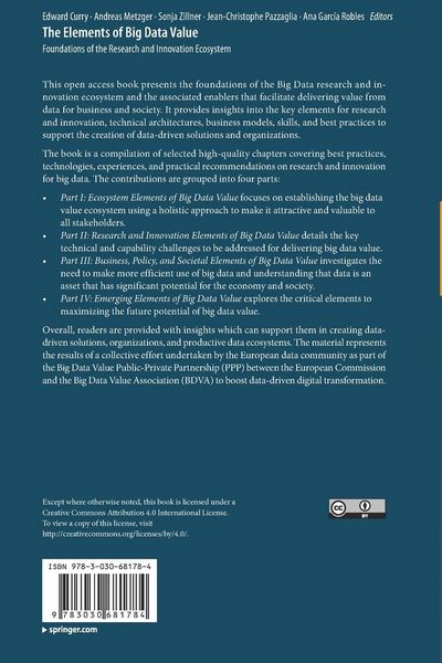 Produktbild: The Elements of Big Data Value