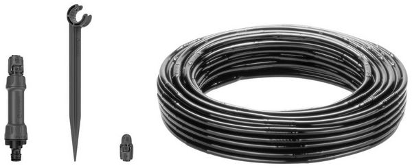 Produktbild: GARDENA Micro-Drip System 13500-20 Bew&auml;sserungs-Komplettset 13 mm (1/2") &Oslash; Hecken/B&uuml;sche Set (25 m)
