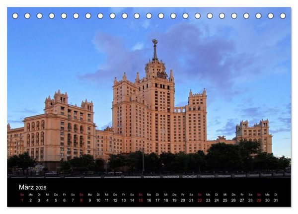 Produktbild: Moskau (Tischkalender 2026 DIN A5 quer), CALVENDO Monatskalender