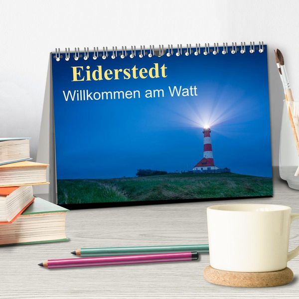 Produktbild: Eiderstedt - Willkommen am Watt (Tischkalender 2026 DIN A5 quer), CALVENDO Monatskalender