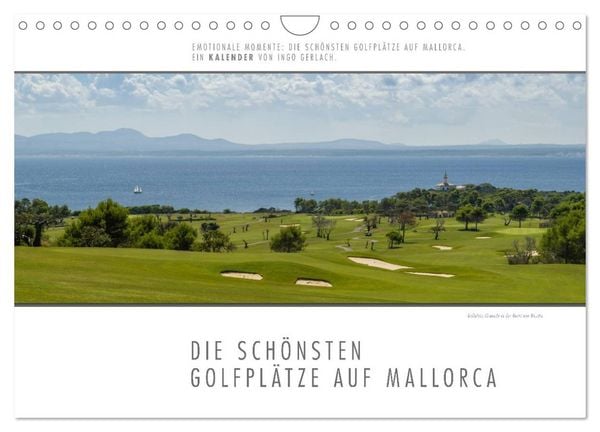 Produktbild: Emotionale Momente: Die sch&ouml;nsten Golfpl&auml;tze auf Mallorca. (Wandkalender 2026 DIN A4 quer), CALVENDO Monatskalender