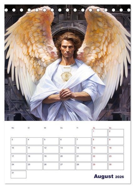 Produktbild: Die reine Sch&ouml;nheit der Engel (Tischkalender 2026 DIN A5 hoch), CALVENDO Monatskalender