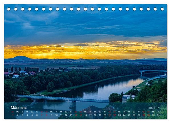Produktbild: der elbestrom landschaft (Tischkalender 2026 DIN A5 quer), CALVENDO Monatskalender