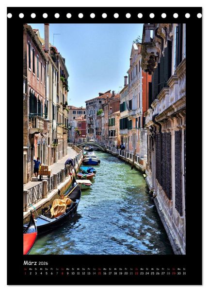 Produktbild: Venedig (Tischkalender 2026 DIN A5 hoch), CALVENDO Monatskalender
