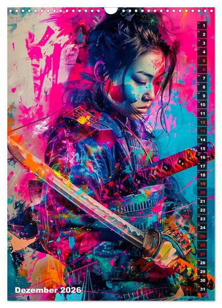 Produktbild: Samurai - Onna Bugeisha (Wandkalender 2026 DIN A3 hoch), CALVENDO Monatskalender