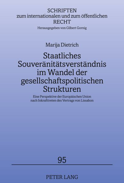 Produktbild: Staatliches Souveraenitaetsverstaendnis im Wandel der gesellschaftspolitischen Strukturen
