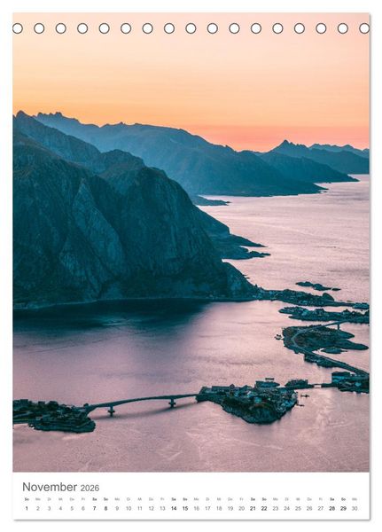 Produktbild: Die Lofoten &ndash; Landschaftsfotografien aus Nordnorwegen (Tischkalender 2026 DIN A5 hoch), CALVENDO Monatskalender