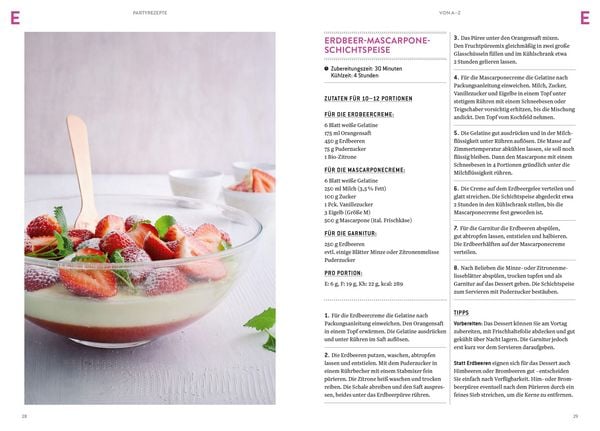 Produktbild: Partyrezepte von A&ndash;Z