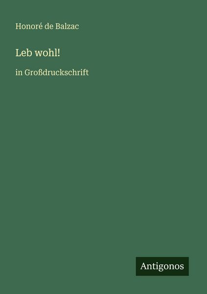 Produktbild: Leb wohl!
