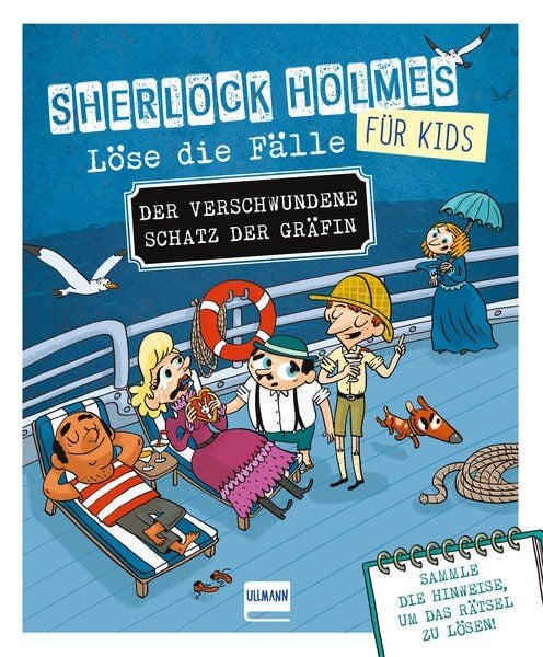 Sherlock für Kids – Löse die Fälle – Der verschwundene Schatz der Gräfin, Taschenbuch von Sandra Lebrun, Ullmann Medien, 9783741527654