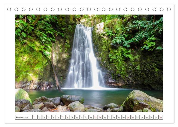 Produktbild: S&atilde;o Miguel - Natursch&ouml;nheit der Azoren (Tischkalender 2026 DIN A5 quer), CALVENDO Monatskalender