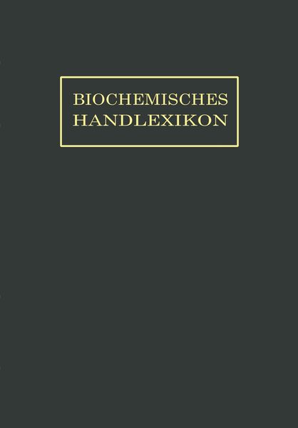 Produktbild: Biochemisches Handlexikon
