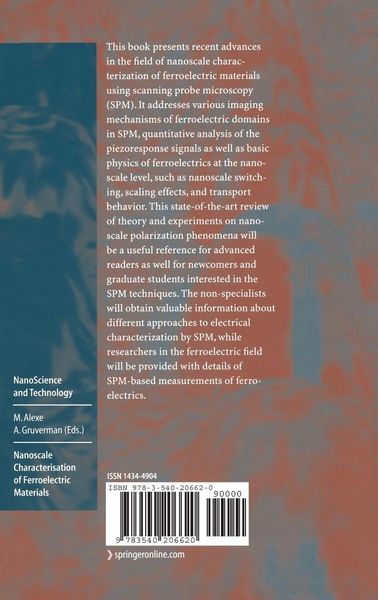Produktbild: Nanoscale Characterisation of Ferroelectric Materials