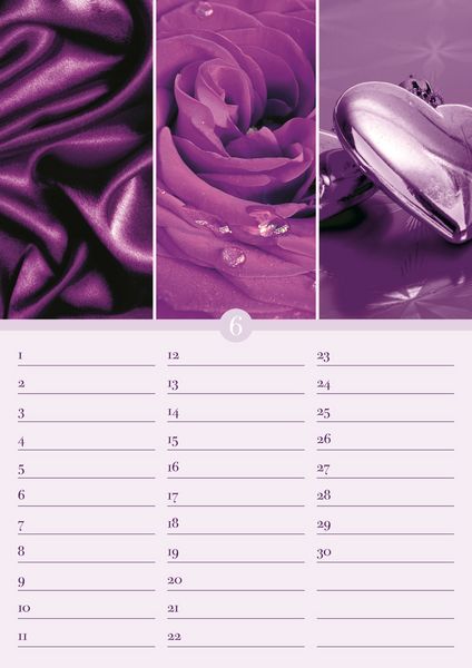 Produktbild: Geburtstagskalender Harmonie & Farbe - immerw&auml;hrend - (21 x 30)
