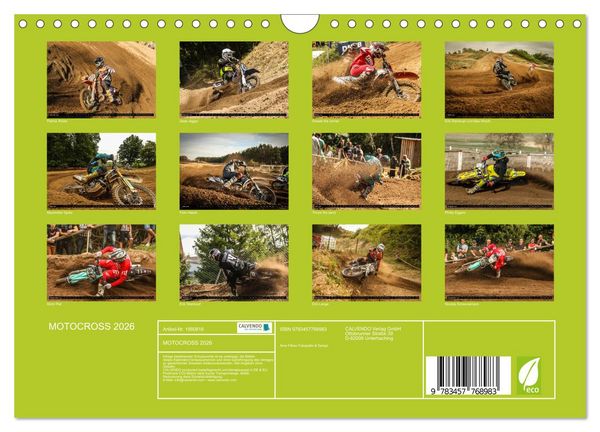Produktbild: MOTOCROSS 2026 (Wandkalender 2026 DIN A4 quer), CALVENDO Monatskalender