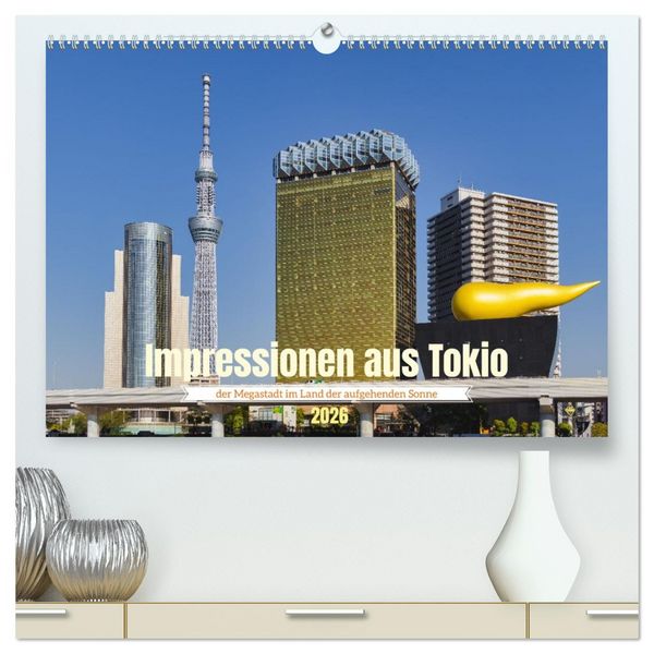 Produktbild: Impressionen aus Tokio, der Megastadt im Land der aufgehenden Sonne (hochwertiger Premium Wandkalender 2026 DIN A2 quer), Kunstdruck in Hochglanz