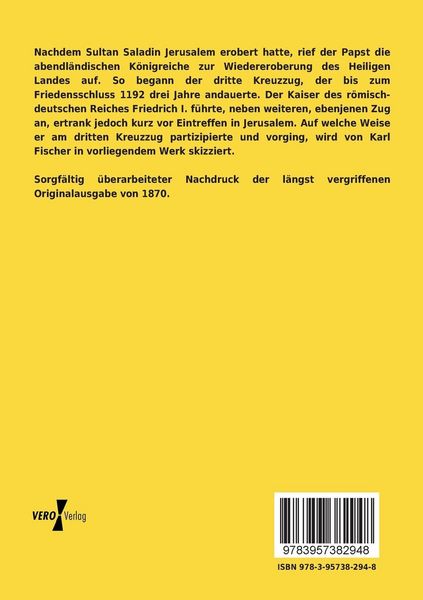 Produktbild: Geschichte des Kreuzzugs Kaiser Friedrichs I.