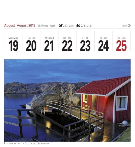 Produktbild: Oasen der Stille 2013. Postkartenkalender