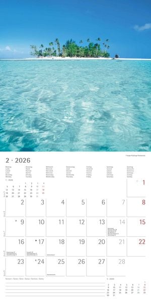 Produktbild: Summer Dreams 2026 - Broschürenkalender 30x30 cm (30x60 geöffnet) - Kalender mit Platz für Notizen - Bildkalender - Wandplaner - Alpha Edition