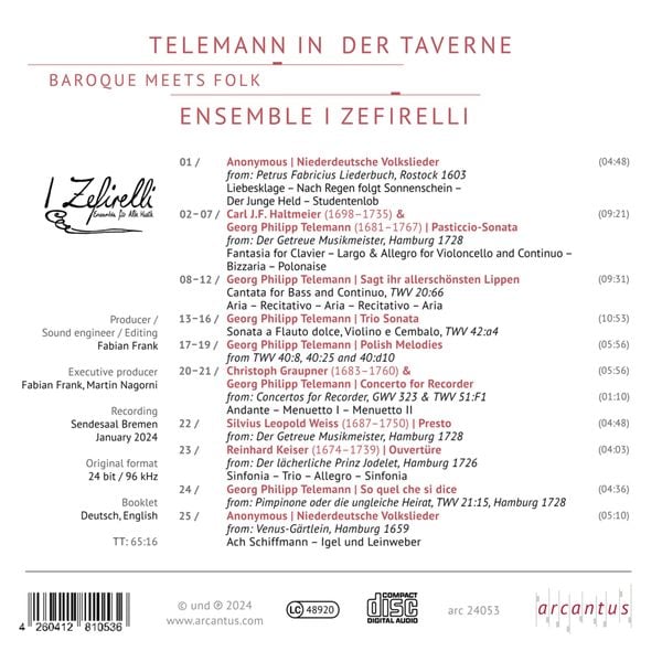 Produktbild: Telemann in der Taverne