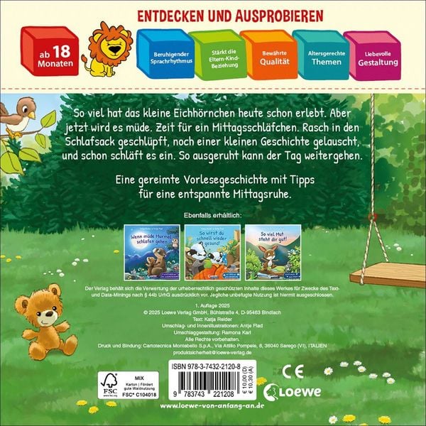 Produktbild: Mittagsschlaf, Mittagsruh, schon fallen dir die Augen zu