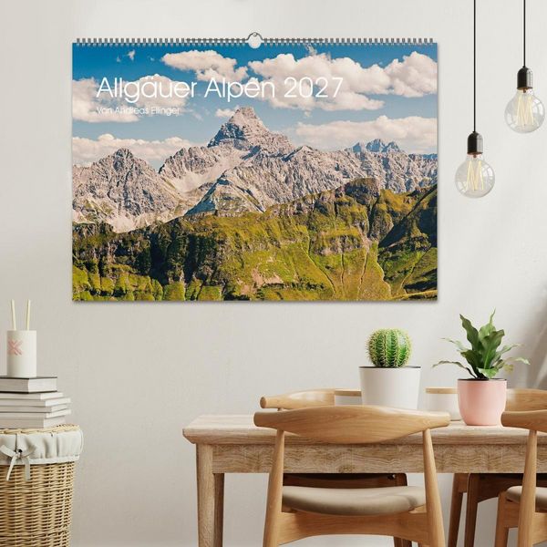 Produktbild: Allg&auml;uer Alpen 2027 (Wandkalender 2027 DIN A2 quer), CALVENDO Monatskalender