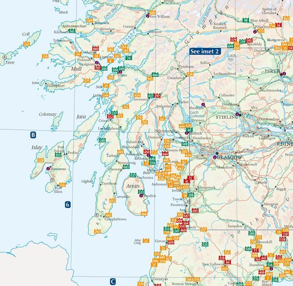 Produktbild: Castles Map of Scotland